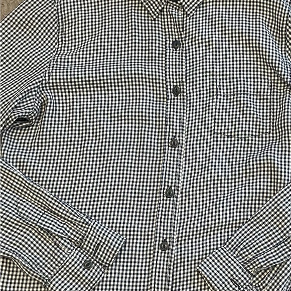 Ralph Lauren vintage brand blue and white gingham button down shirt 90s size L - Picture 3 of 3